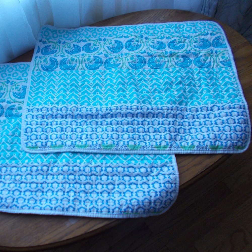 NWOT Kensie Home Set of Two Quilted Shams 21"x 27"